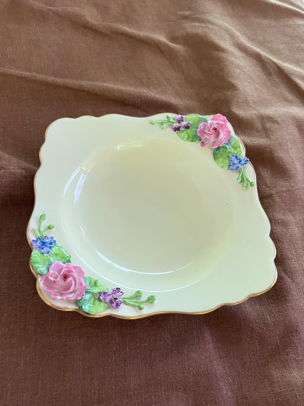 Crown Staffordshire 7.5" square dish